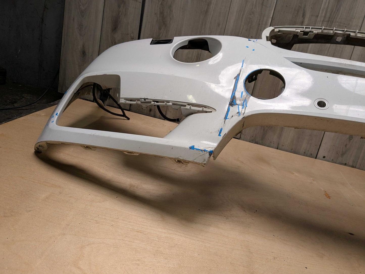 NOTE* 14-18 OEM BMW F15 X5 Front Bumper Cover Panel White 300 White ALPINWEISS III (300)