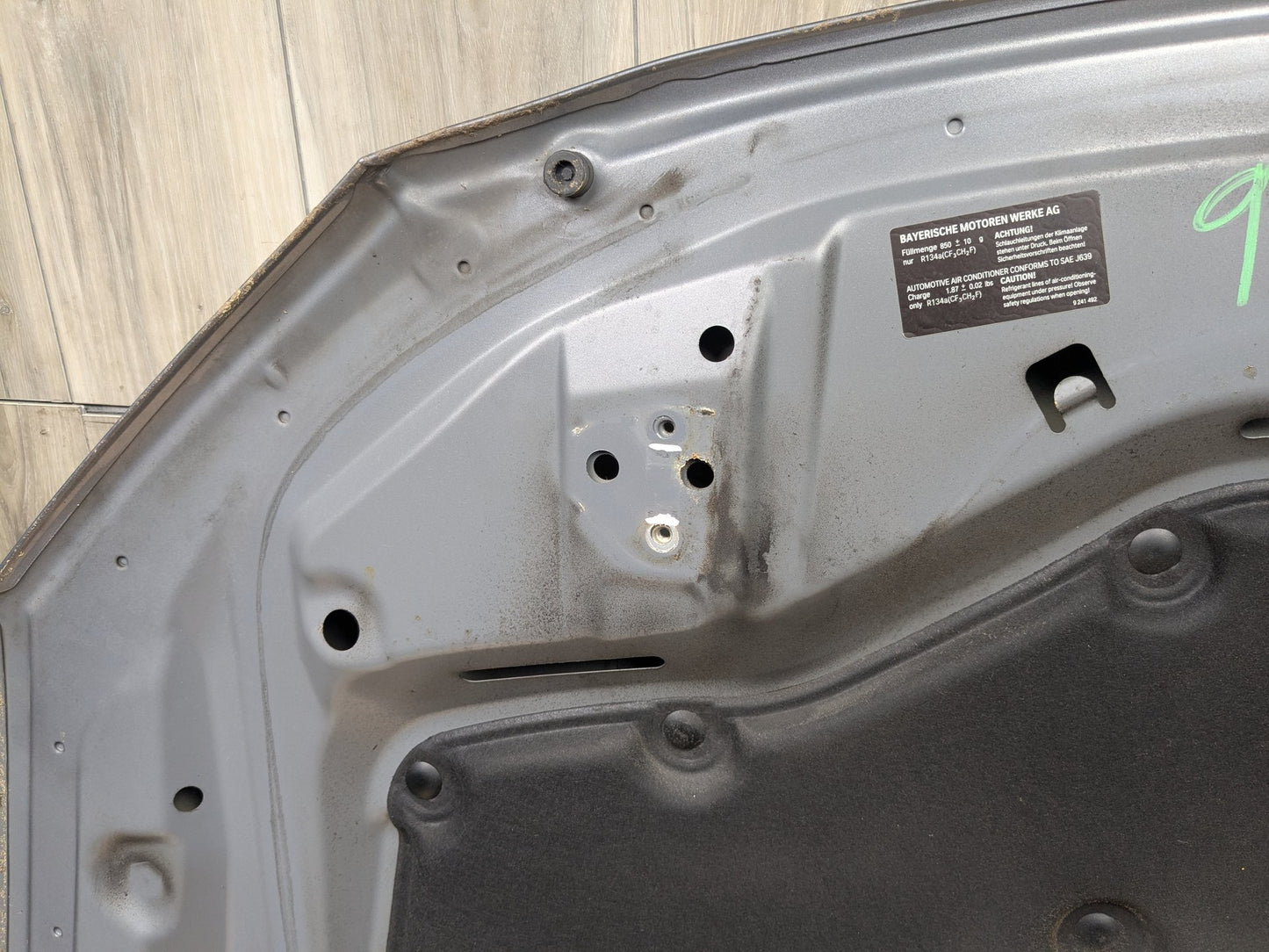 09-15 OEM BMW F01 F02 740 750 760 Front Hood Bonnet Panel Gray A52 SPACEGRAU METALLIC (A52)