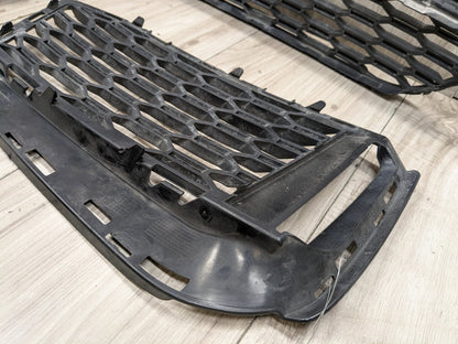 2017-2023 BMW M550i G30 Front Left Right Center Bumper Cover Grilles SET 8064931 17-20 OEM BMW G30 Front Bumper Lower Center Left Right Driver Passenger Grille Trim Black