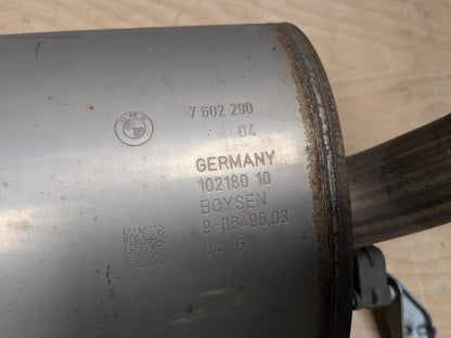 14-17 OEM BMW F22 F23 M235 Engine N55 Dual Exhaust Pipe Muffler w Black Tips