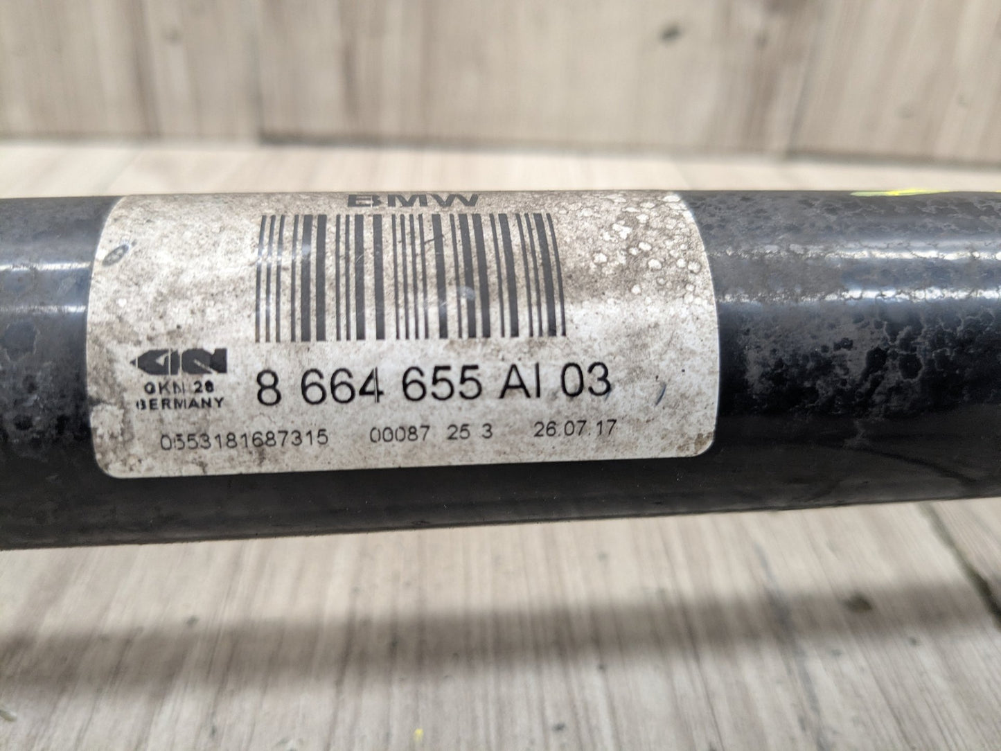 18-20 OEM BMW G30 M550iX AWD Rear Left Driver Side Output Half Shaft CV Axle