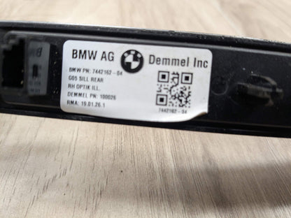 *19-25 OEM BMW G05 X5 Rear Left Driver Side Door Sill Cover Trim Sill Kick Plate