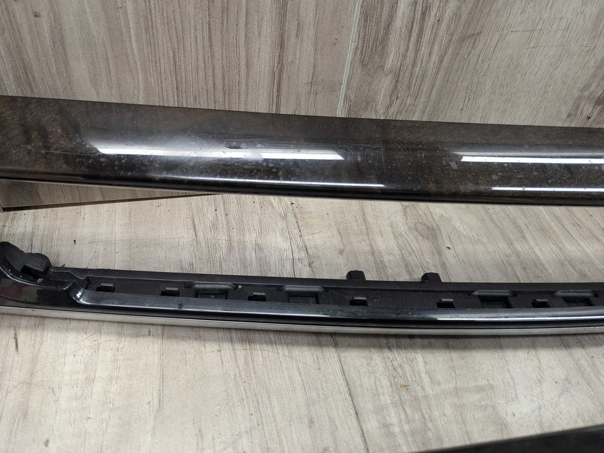 14-18 OEM BMW F15 X5 Dash Door Panel Wood Interior Trim Cover SET