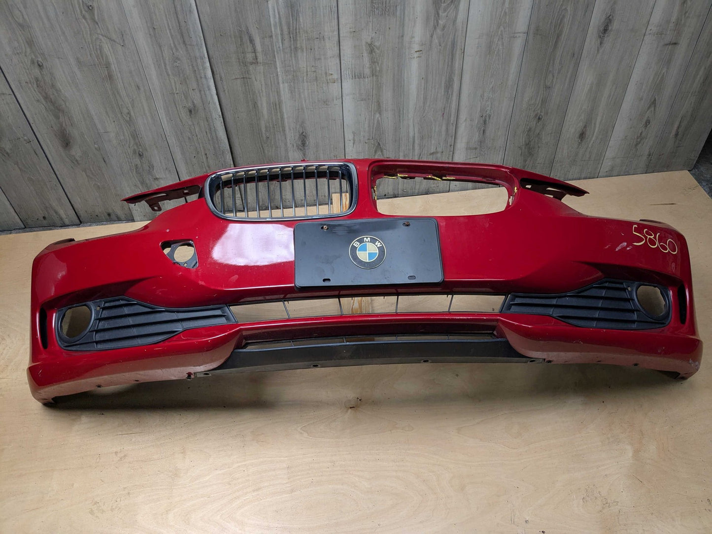 NOTE* 12-15 OEM BMW F30 F31 328 335 BASIS Front Bumper Cover w/ Grilles Red A75 MELBOURNEROT METALLIC (A75)