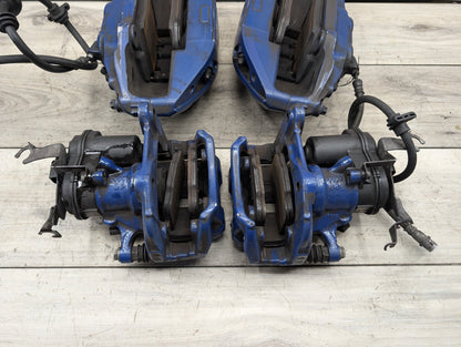 17-23 OEM BMW G30 540 M550 Front Rear Left Right Brake M SPORT Calipers SET Blue