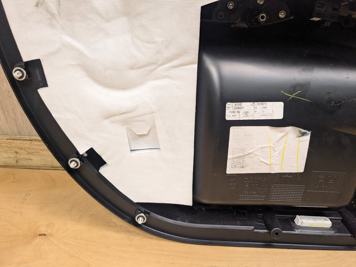 2019 BMW X3 G01 Front Right Passenger Interior Door Panel Card 7410282 18-23 OEM BMW G01 X3 FRONT RIGHT PASSENGER Side Door Panel Card Trim Cover Black OEM