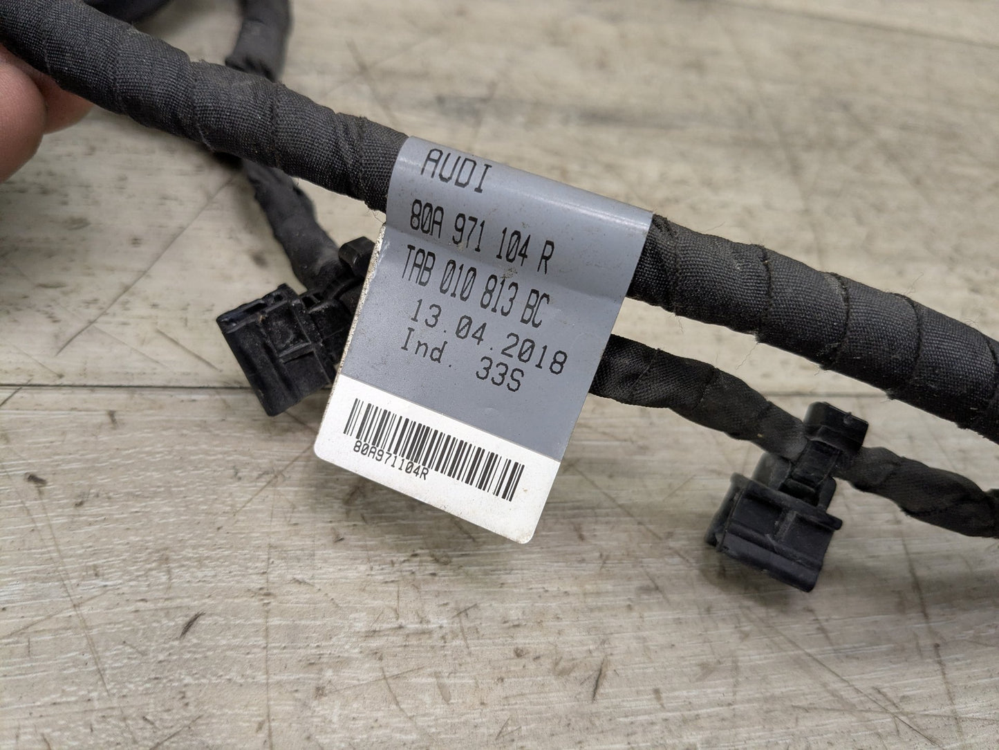 18-20 OEM AUDI Q5 SQ5 Rear Bumper Parking PDC Wire Wiring Harness