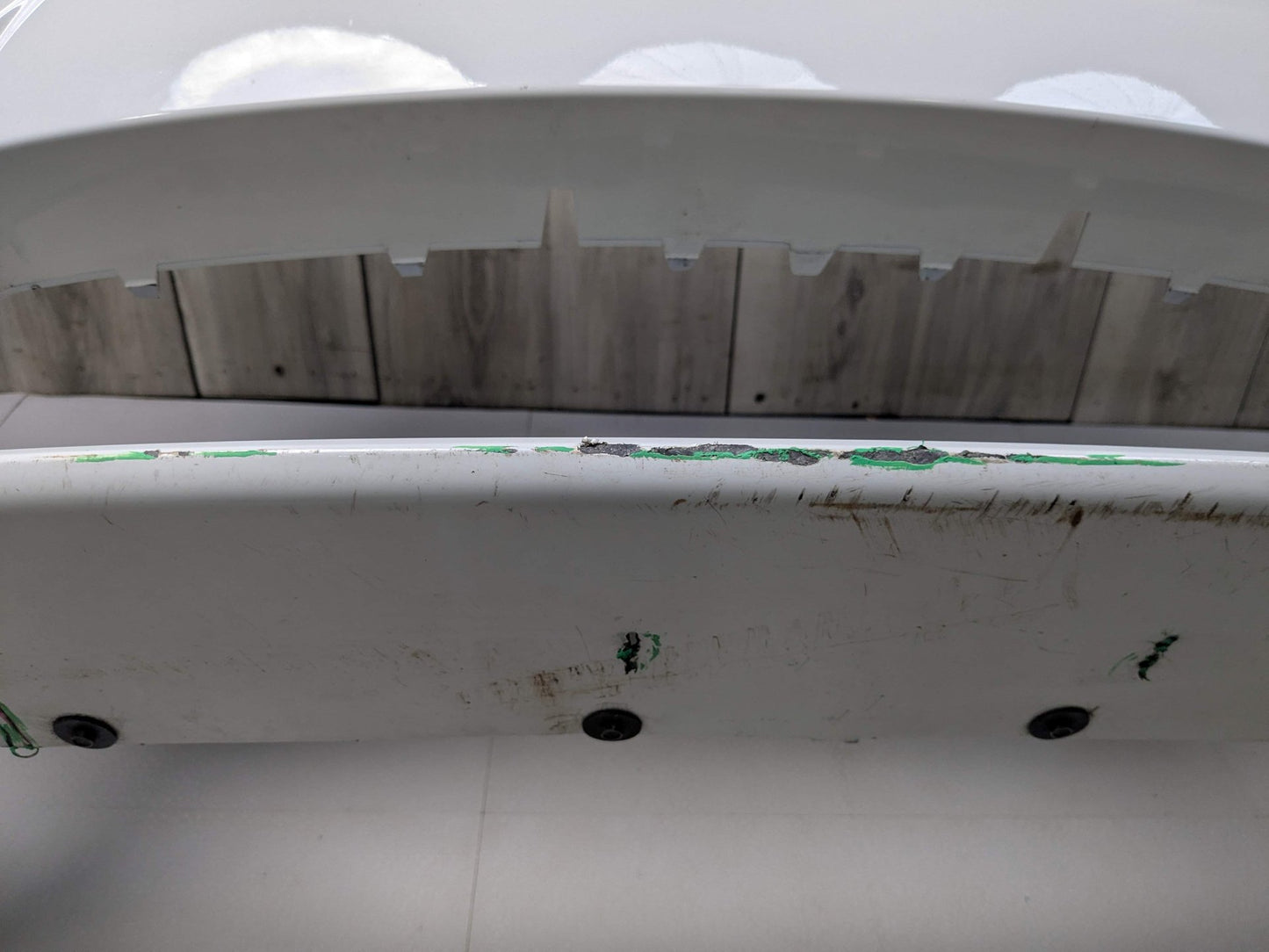 NOTE* 15-20 OEM BMW F87 M2 Front Bumper Cover Trim w/O PDC Holes White 300 White ALPINWEISS III (300)