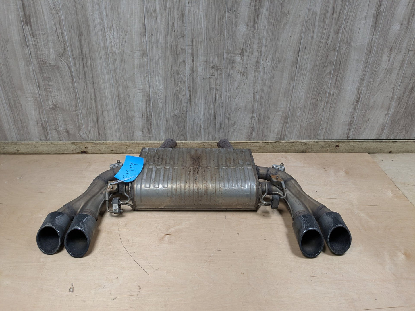 20-24 OEM BMW F97 X3M Engine S58T Rear Dual Exhaust Pipe Muffler