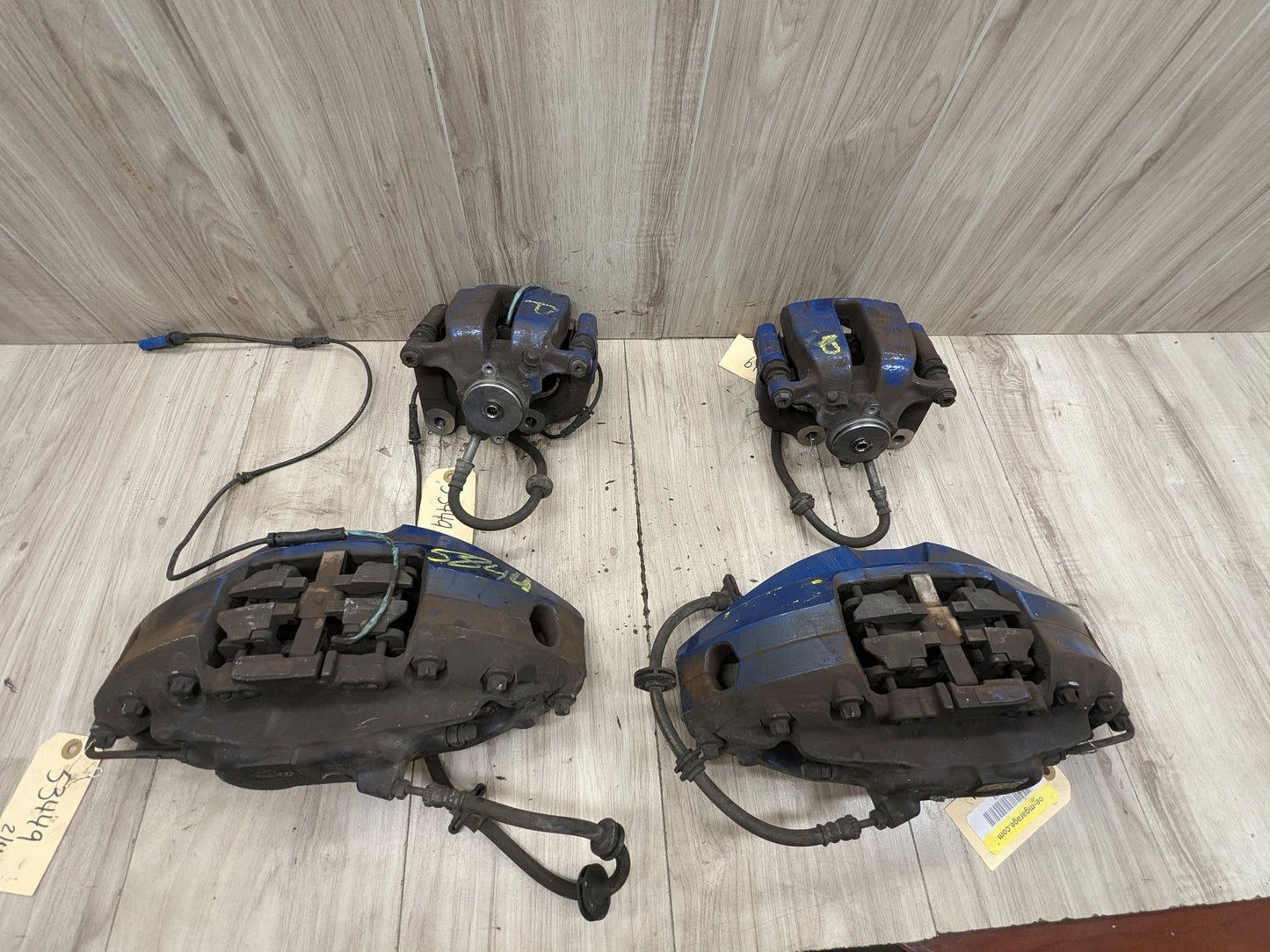 17-23 OEM BMW G30 540 M550 Front Rear Left Right Brake M SPORT Calipers SET Blue