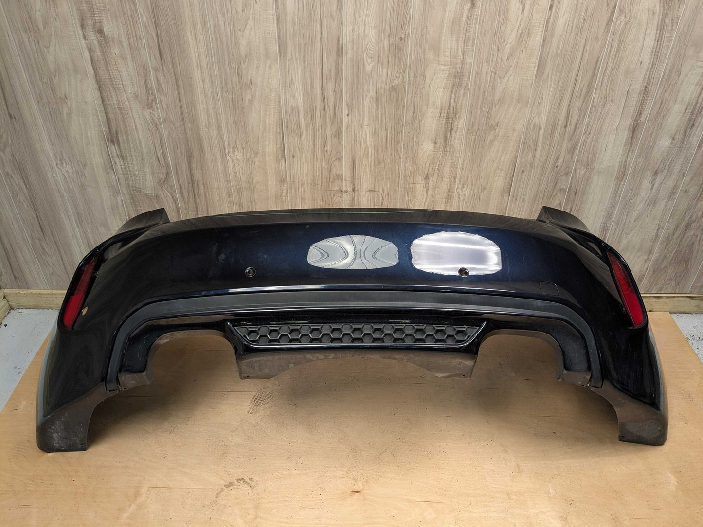 *15-18 OEM BMW F86 X6M M Rear Bumper Cover w/ Diffuser COMPLETE Black 416 CARBONSCHWARZ METALLIC (416)