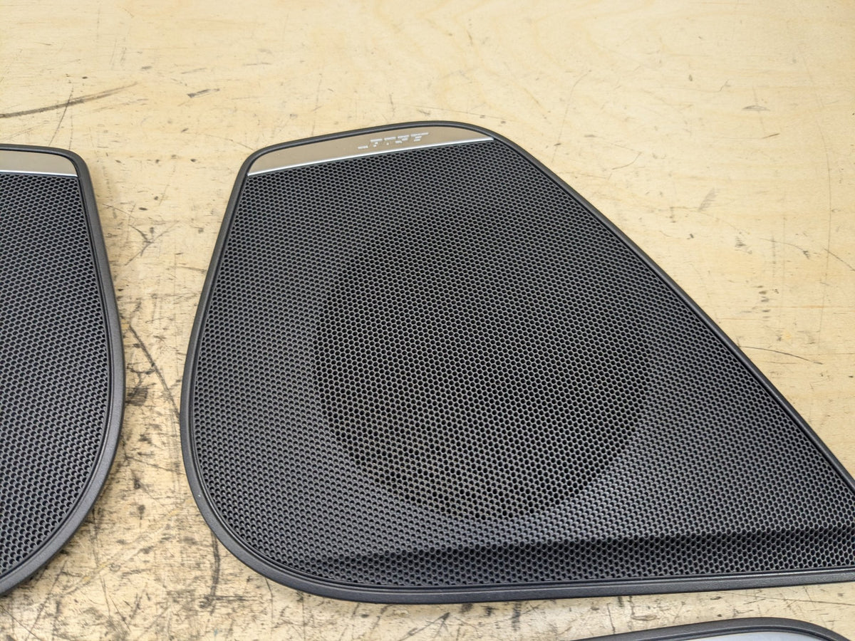 12-18 OEM Audi A6 C7 Front Rear Left Right Door Speaker Grille Cover SET