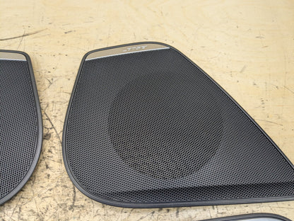 12-18 OEM Audi A6 C7 Front Rear Left Right Door Speaker Grille Cover SET