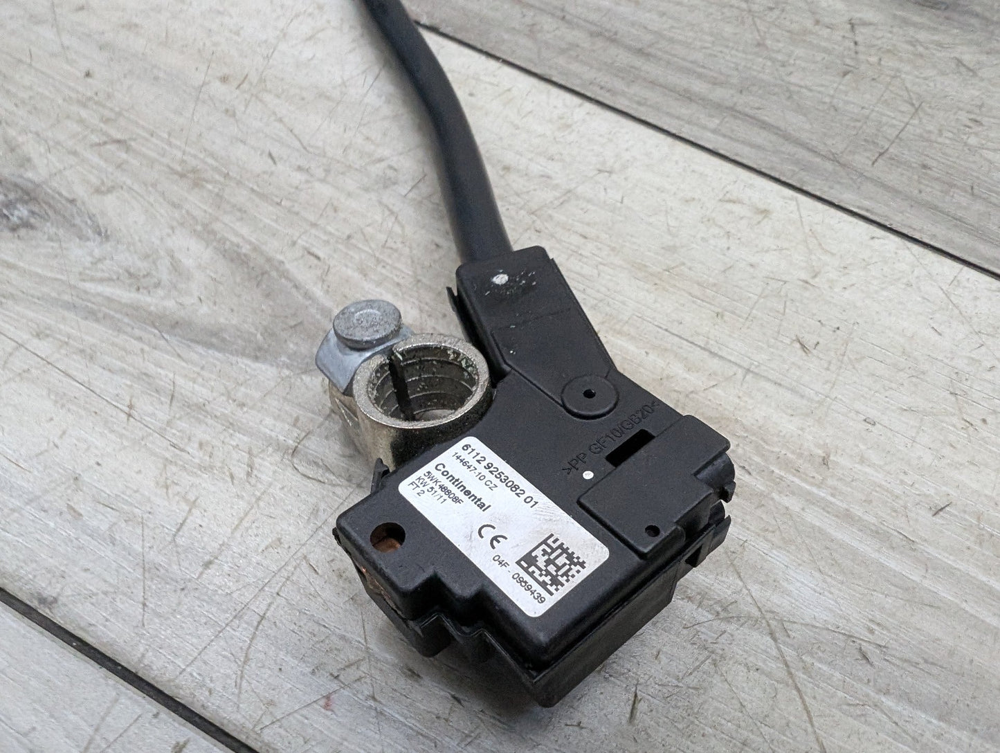 OEM BMW F02 F06 F10 F12 F13 F25 Negative Battery Cable Terminal IBS Sensor Black