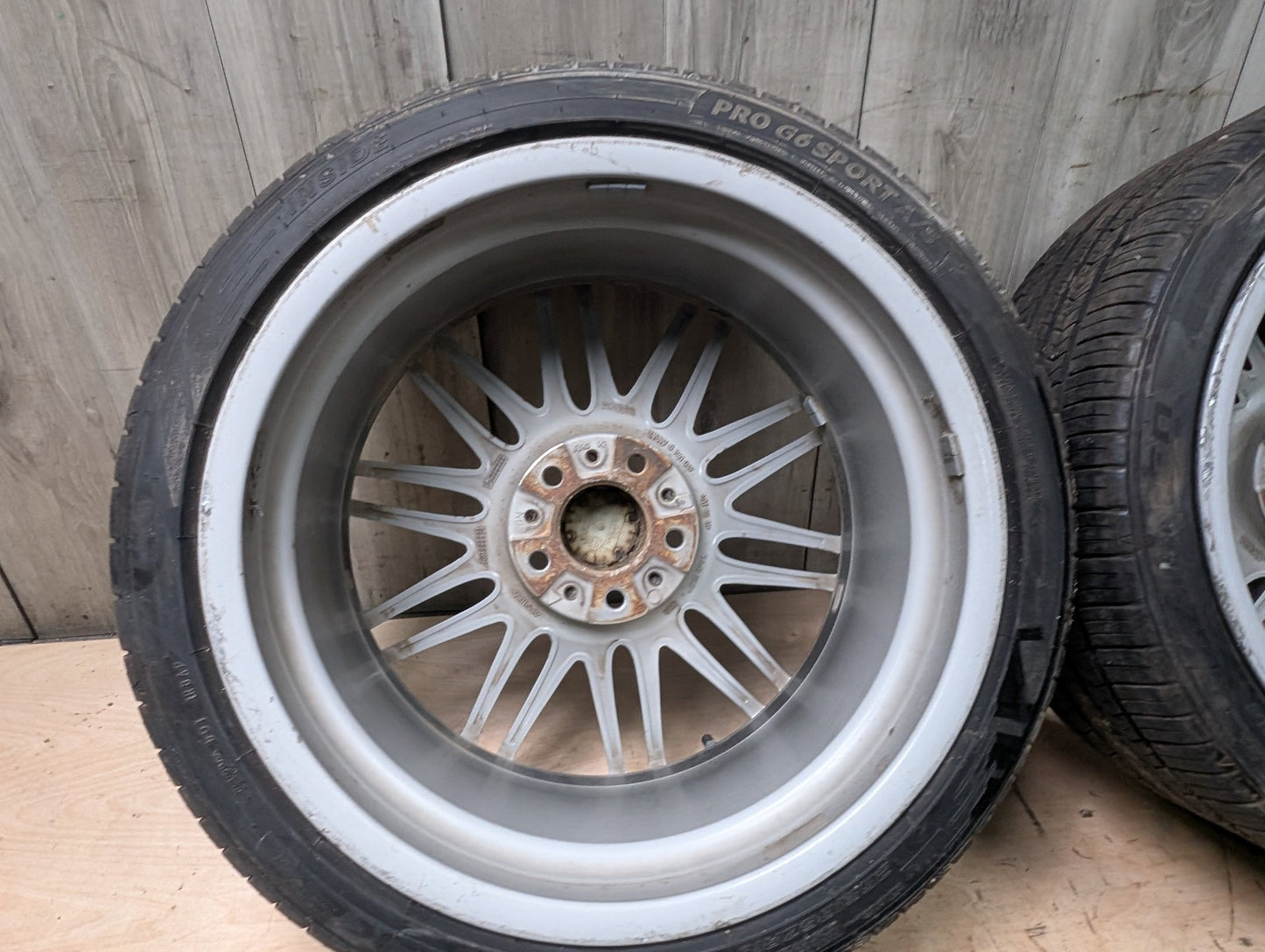 *OEM BMW E90 E91 E92 E93 Wheels Rims Front 19x8 ET37 Rear 19x9 ET39 LA Wheel Double Spoke 269 SET