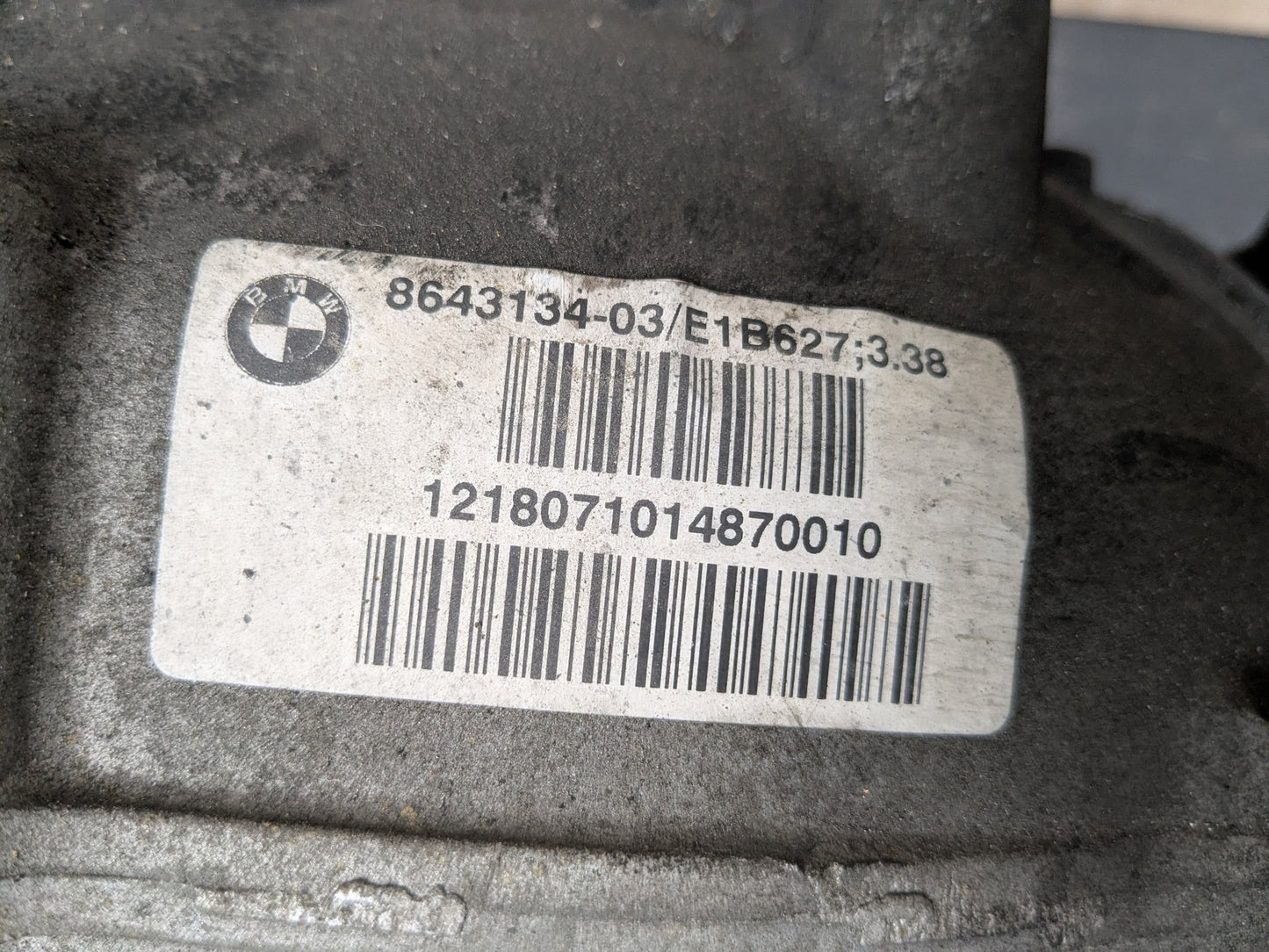 2019 BMW X3 Rear Axle Carrier Differential 126708k 8643134