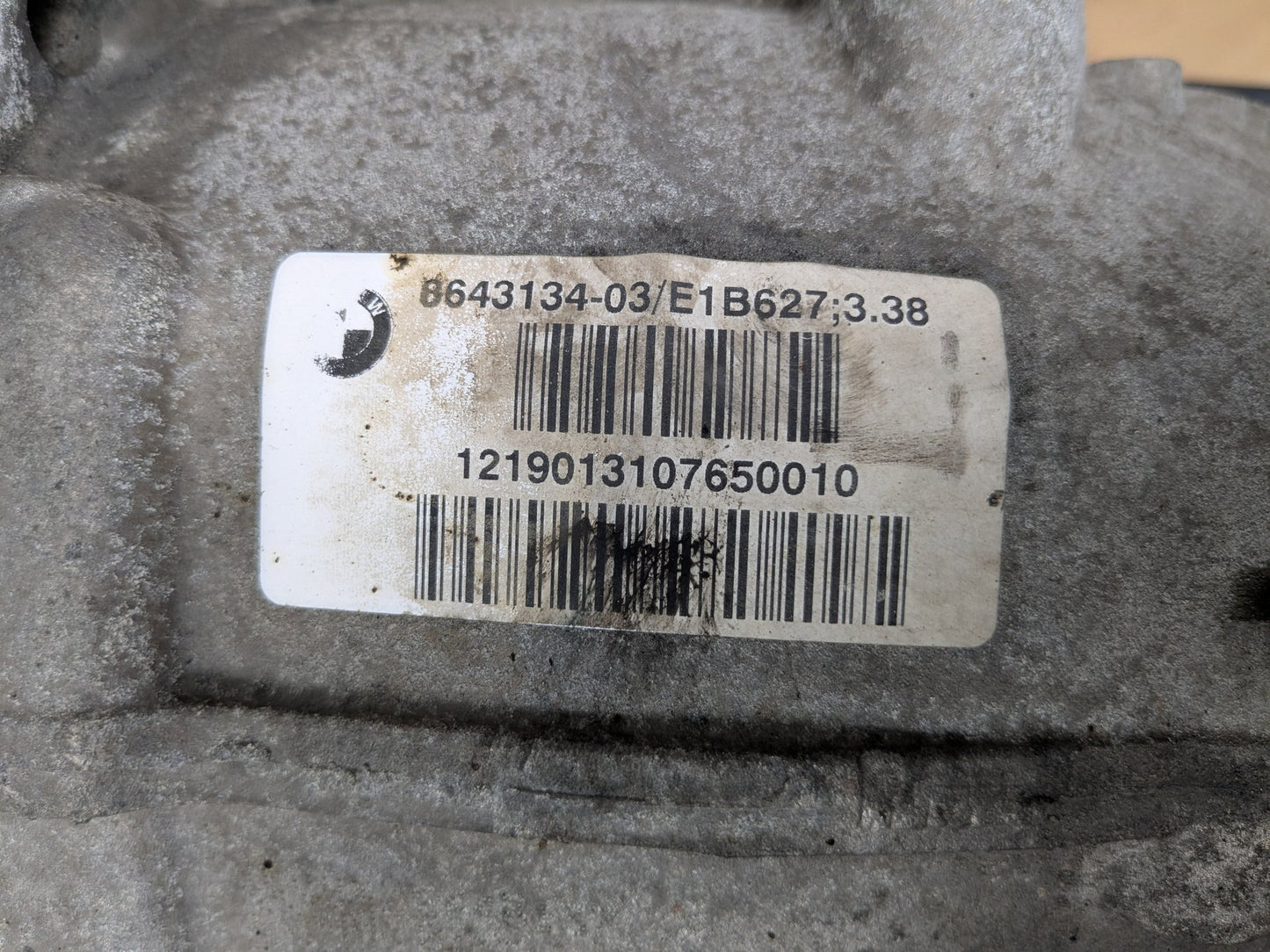 2019 BMW X3 Rear Axle Carrier Differential k 8643134