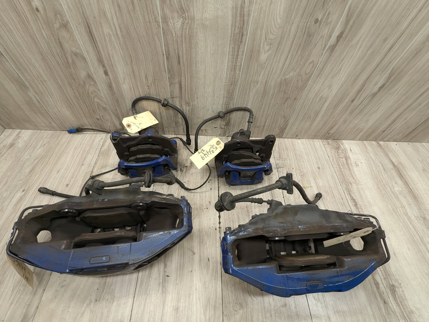 17-23 OEM BMW G30 540 M550 Front Rear Left Right Brake M SPORT Calipers SET Blue