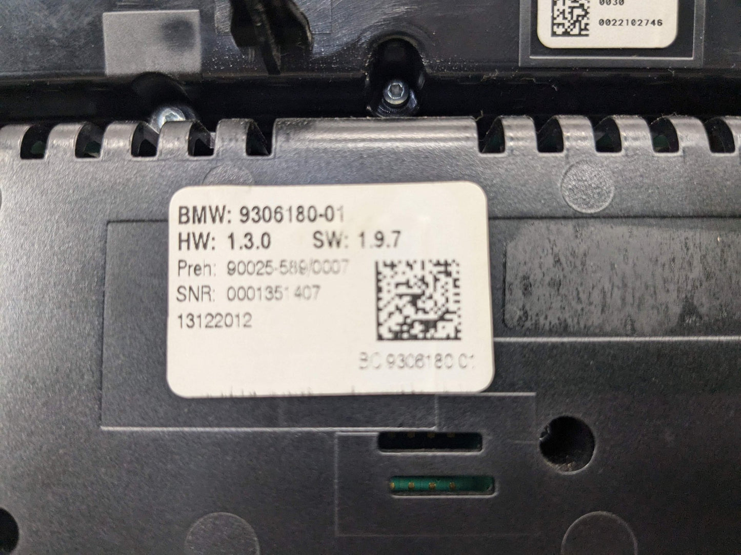 NOTE OEM BMW F01 F02 740 750 AC Switch Heater Climate Control Radio Media Button