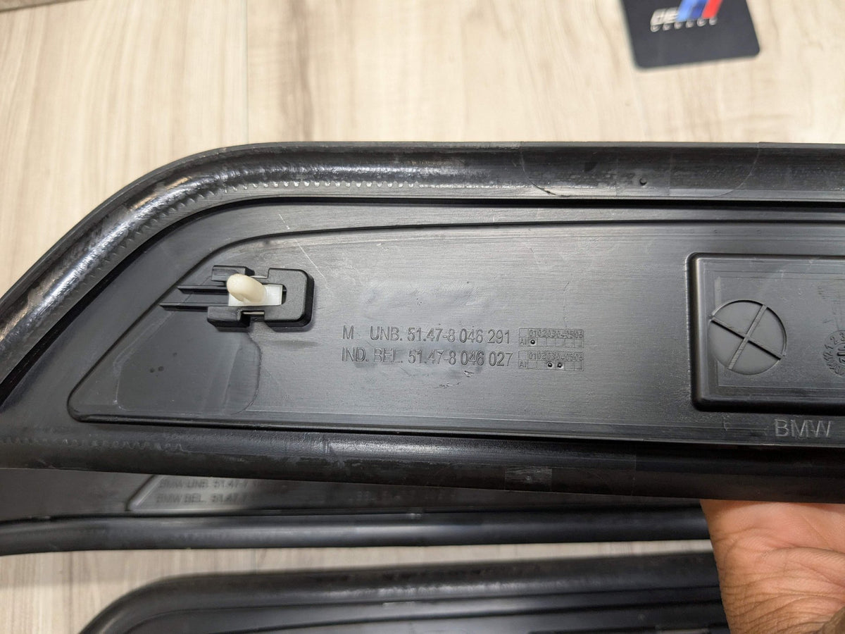 2013 BMW 750Li F02 Front Rear Left Right Scuff Plate Door Sill SET 8046291 OEM BMW F02 740 750 760 M SPORT Front Rear Door Sill Cover Trim Sill Kick Plates OEM