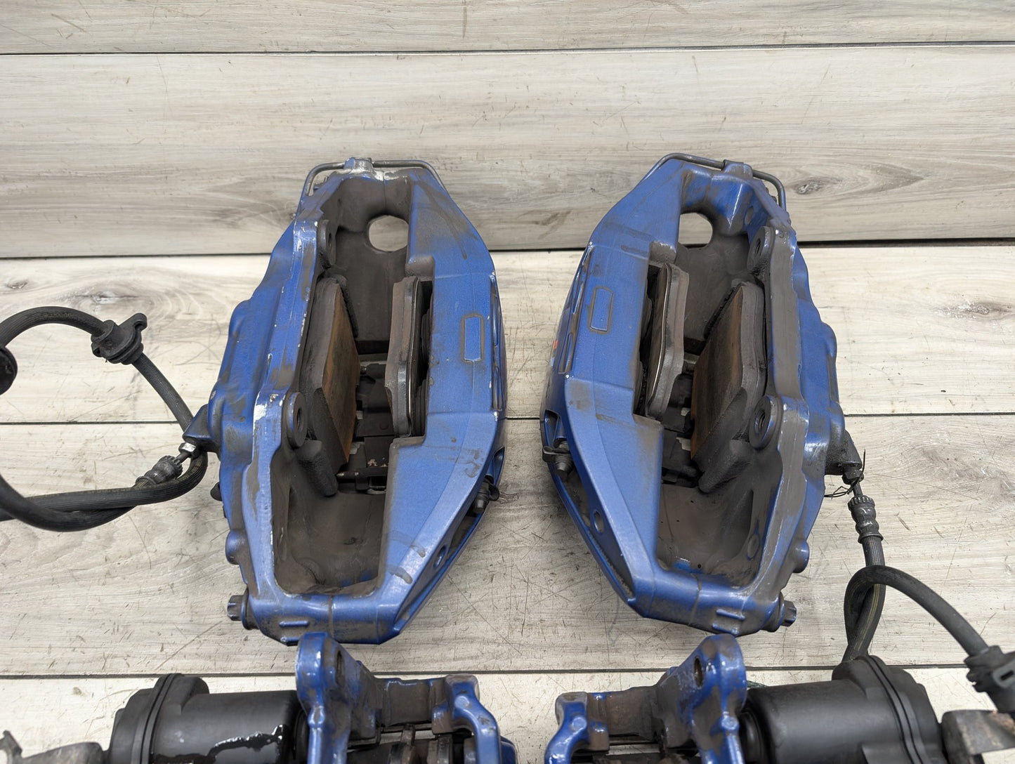 17-23 OEM BMW G30 540 M550 Front Rear Left Right Brake M SPORT Calipers SET Blue