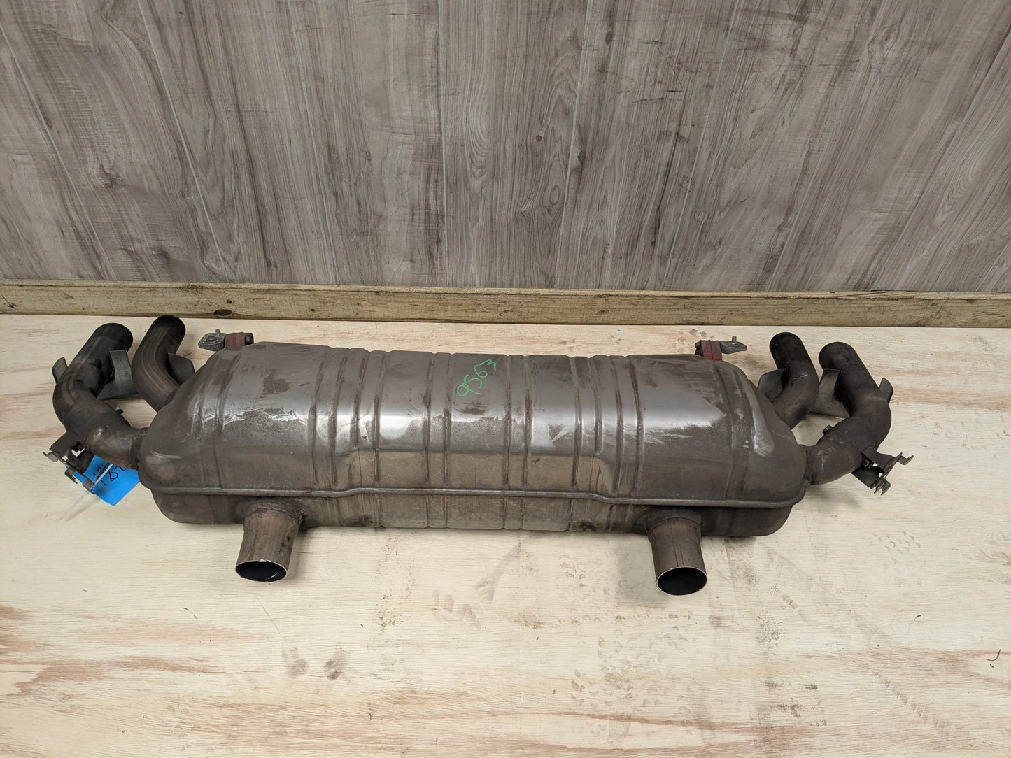 16-19 OEM BMW G11 G12 750i 750iX Engine N63R Rear Exhaust Pipe Muffler M SPORT