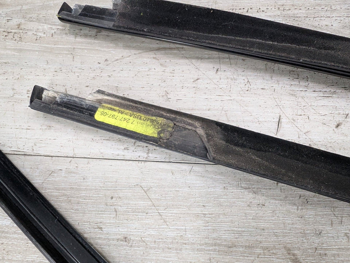 *11-17 OEM BMW F25 X3 SHADOW GLOSS Front Rear Left Right Door Trim SET (6)