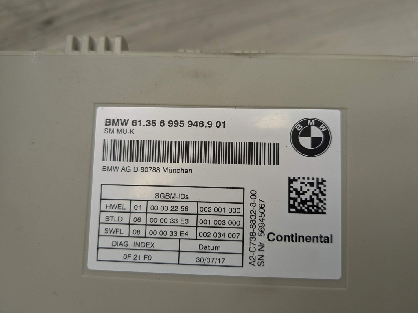 OEM BMW F90 G01 G11 G12 M5 740 750 X3 Front Left Right Seat Control Module