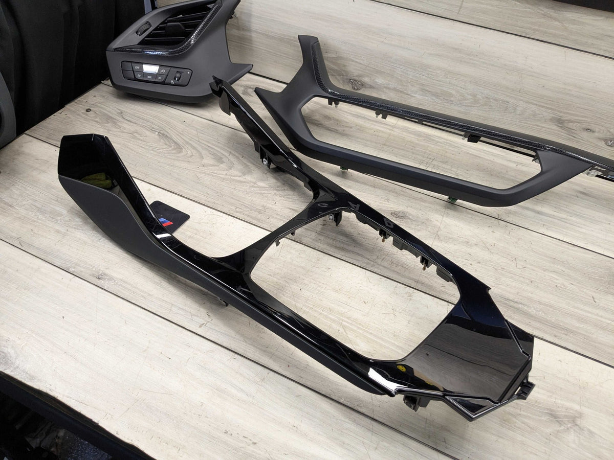 20-24 OEM BMW F44 228 M235 Center Console Dash Interior Trim SET Black