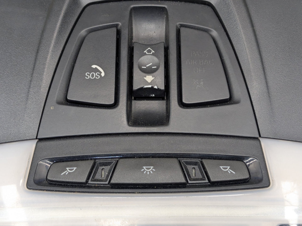 OEM BMW F15 F16 F39 F85 F86 X5 X6 Headliner Roof Console Dome Light Switch Black