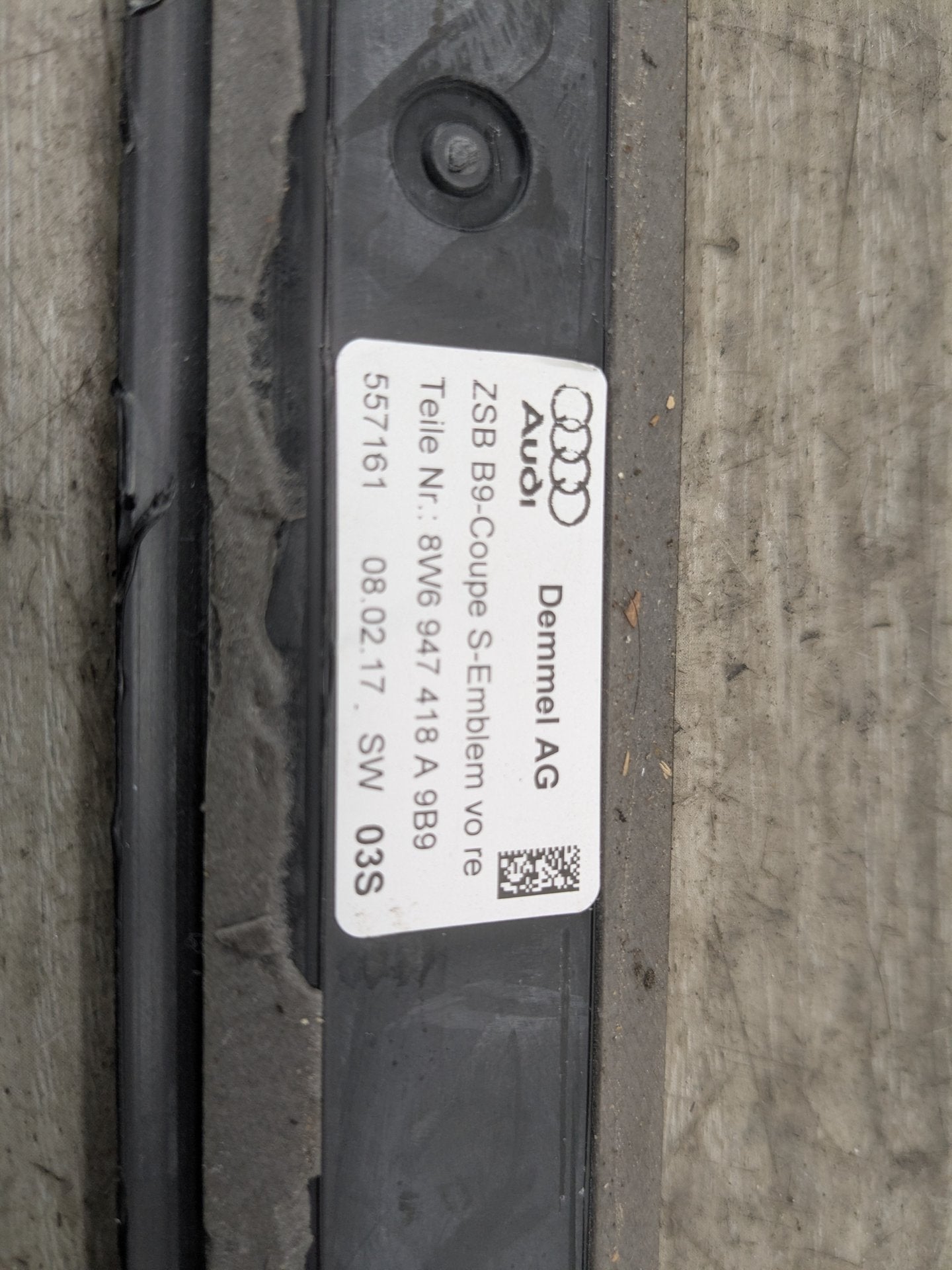 2018-2024 Audi S5 B9 Rear Left Right Scuff Plate Door Sill SET 8W6947417A S Line
