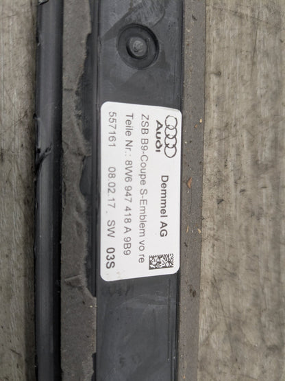 2018-2024 Audi S5 B9 Rear Left Right Scuff Plate Door Sill SET 8W6947417A S Line