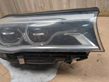 16-19 OEM BMW G12 740 750 Right Passenger LED ICON Adaptive Headlight COMPLETE