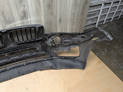 14-18 OEM BMW F15 X5 BASE Front Bumper Cover w/ Upper Grilles Gray A52 SPACEGRAU METALLIC (A52)