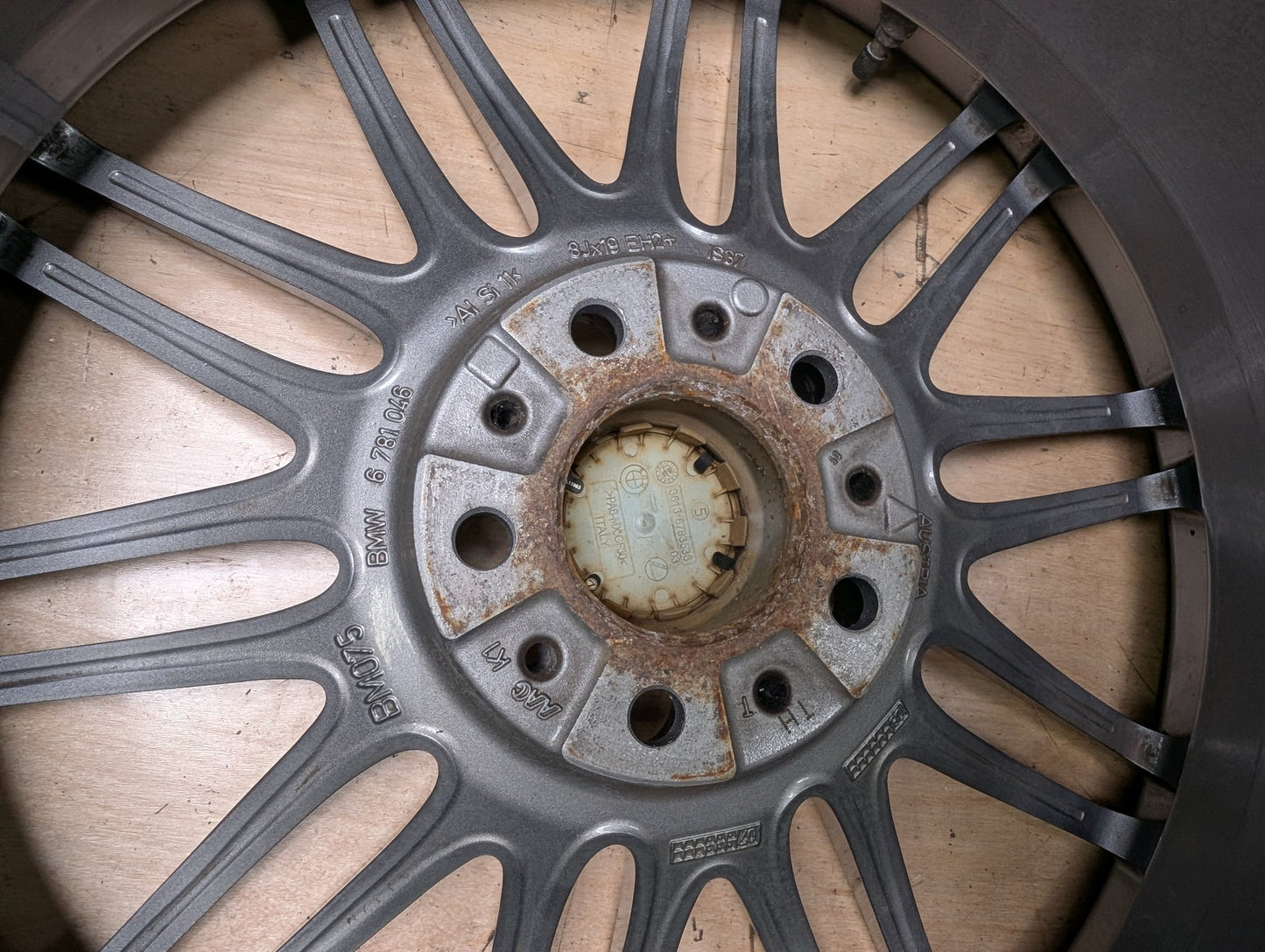 *OEM BMW E90 E91 E92 E93 Wheels Rims Front 19x8 ET37 Rear 19x9 ET39 LA Wheel Double Spoke 269 SET