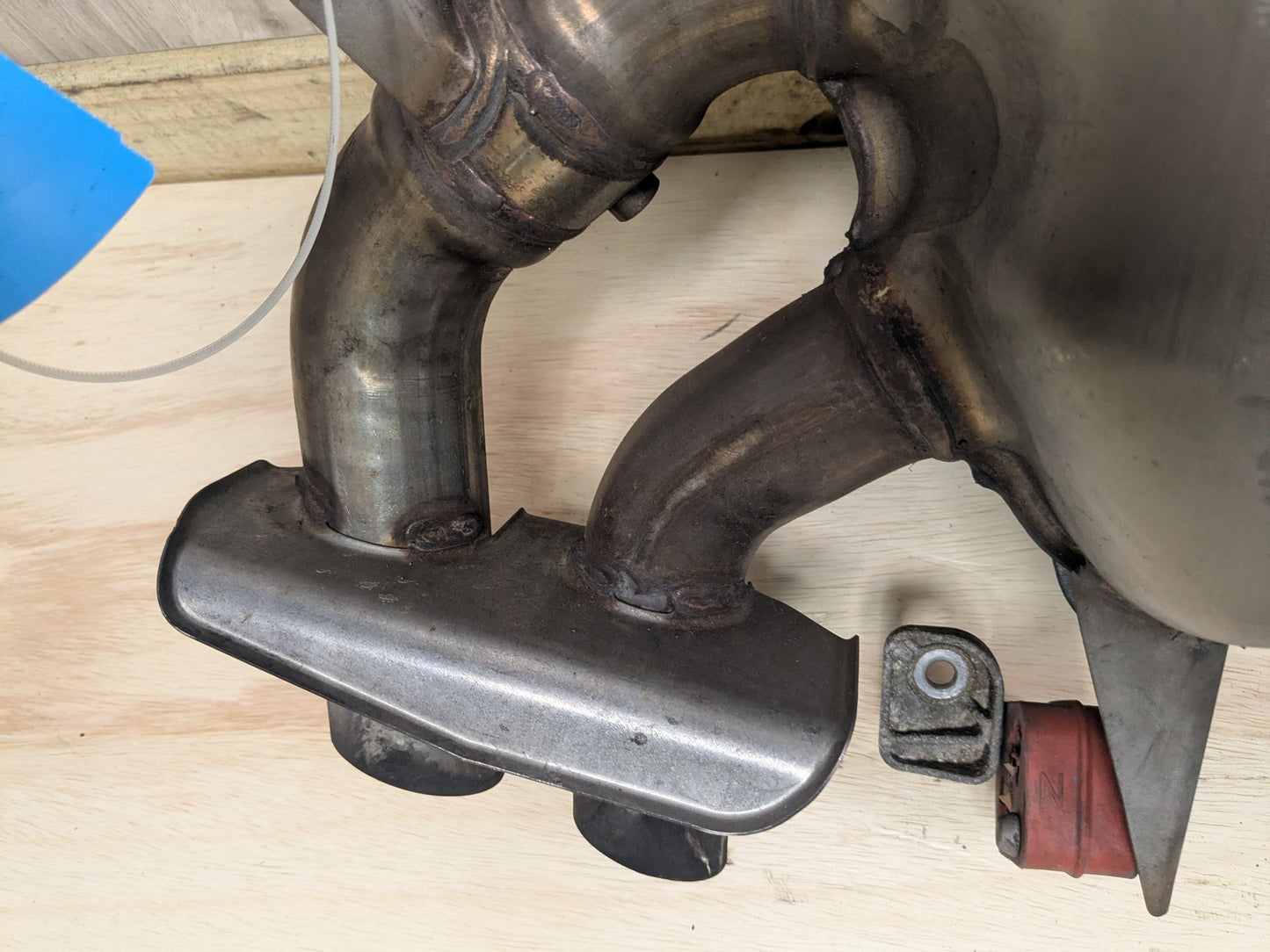 16-19 OEM BMW G11 G12 750i 750iX Engine N63R Rear Exhaust Pipe Muffler M SPORT
