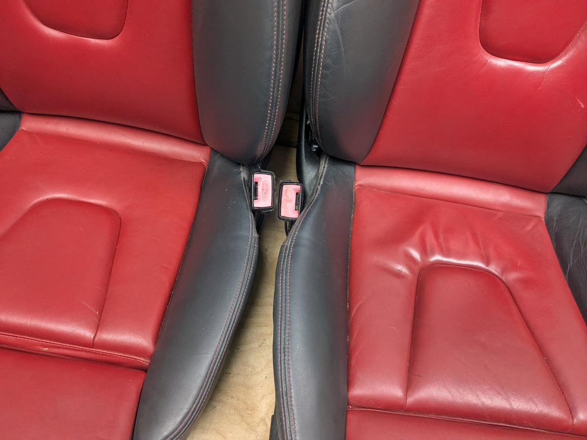 09-16 OEM Audi B8 A4 S4 Front Rear Left Right Interior Seat Door Panel BLACK RED