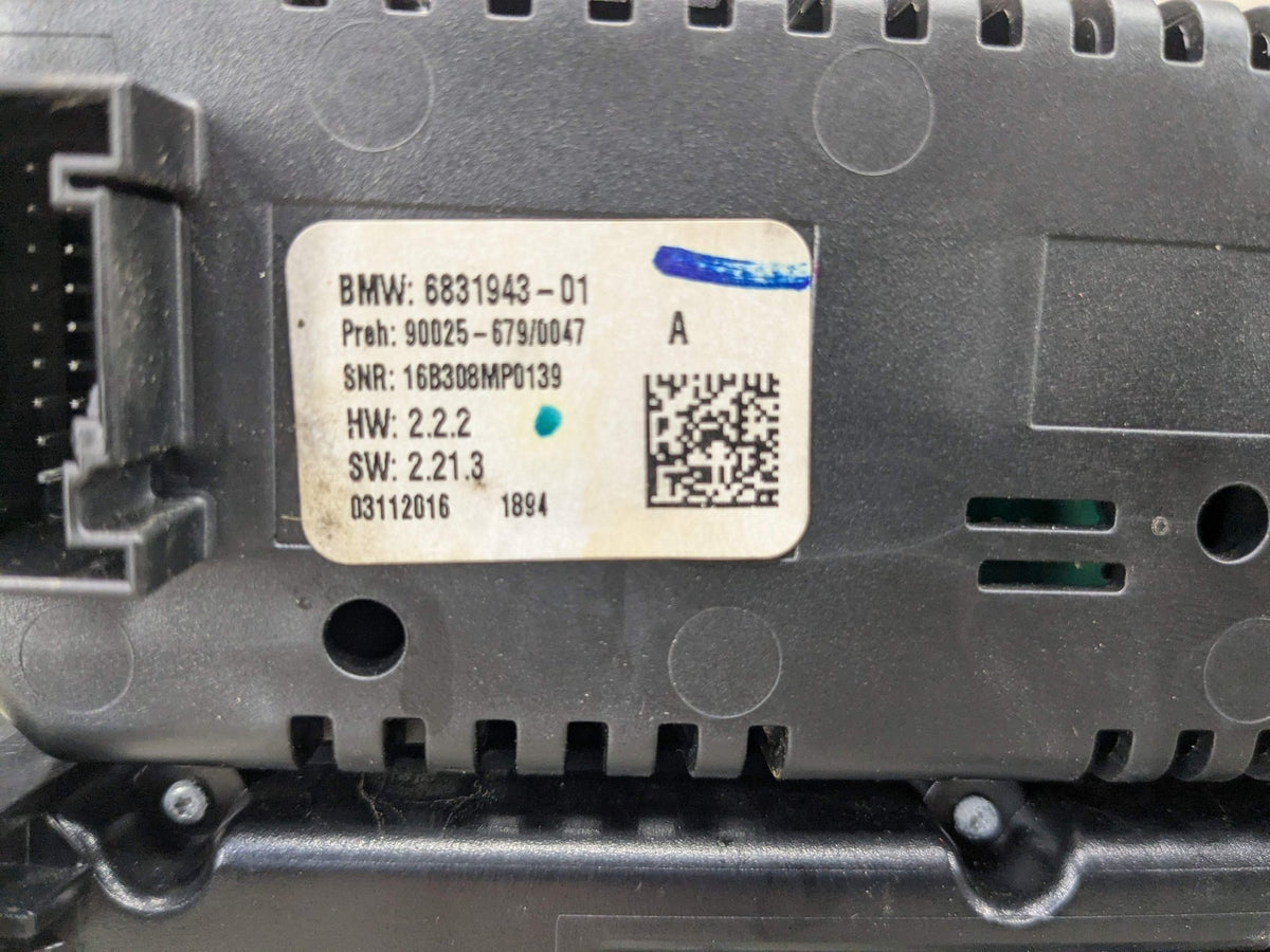 *OEM BMW F15 F16 F85 X5 X6 AC Climate Heater Control Panel Radio Media Switch