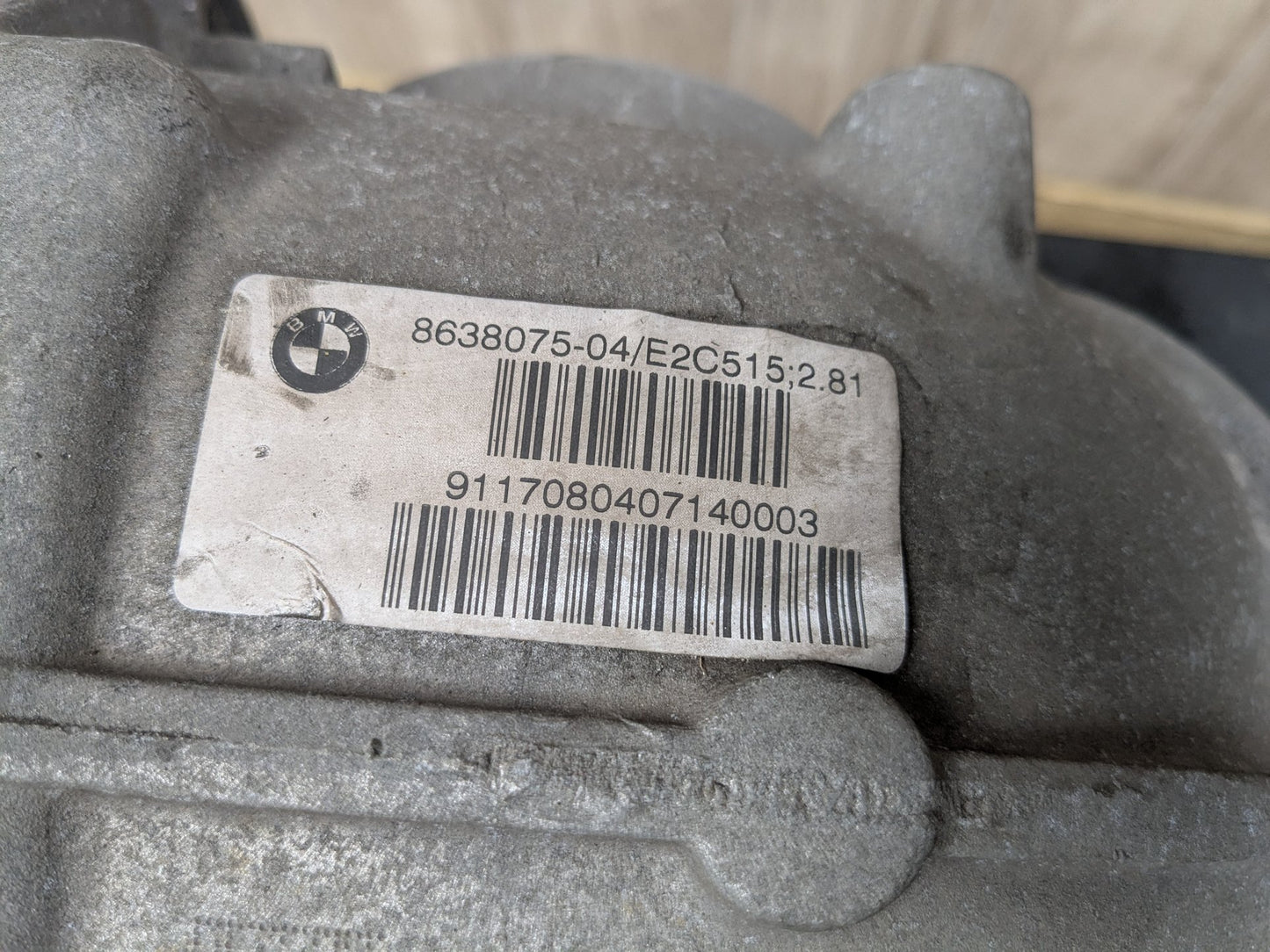 2018 BMW M550i N63B44O2 Rear Axle Carrier Differential 119694k 8638075