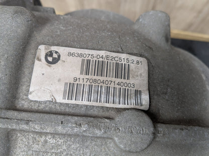 2018 BMW M550i N63B44O2 Rear Axle Carrier Differential 119694k 8638075
