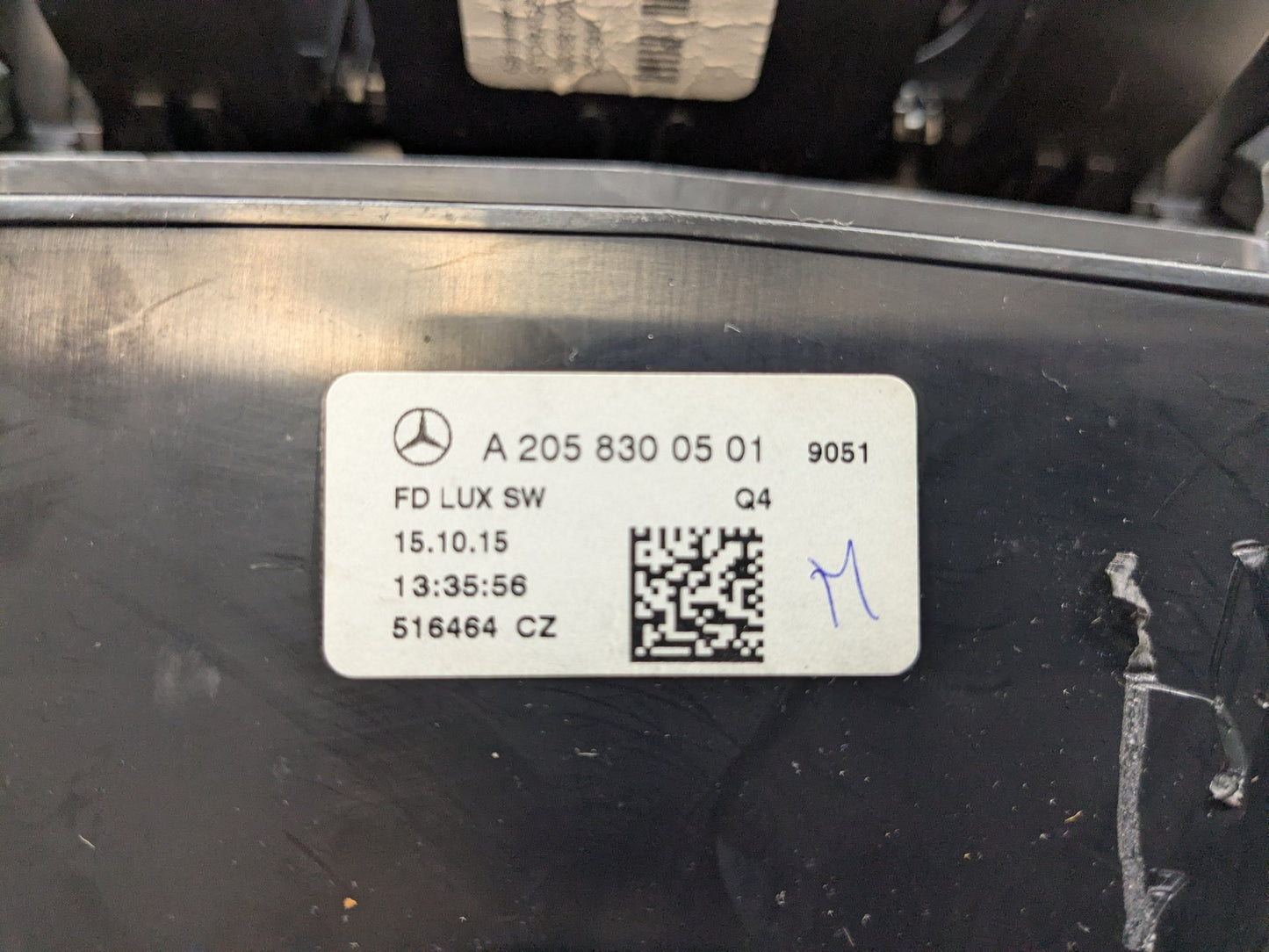 2015-2021 Mercedes-Benz C43 W205 Rear Center Console Air Vent Grille A2058300501