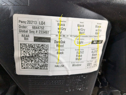 2019 BMW X3 G01 Rear Right Passenger Interior Door Panel Card 6844752 OEM BMW G01 X3 REAR Right Passenger Interior Door Panel Card Trim Cover Black OEM
