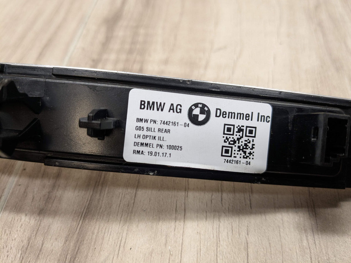 *19-25 OEM BMW G05 X5 Rear Left Driver Side Door Sill Cover Trim Sill Kick Plate