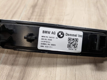 *19-25 OEM BMW G05 X5 Rear Left Driver Side Door Sill Cover Trim Sill Kick Plate