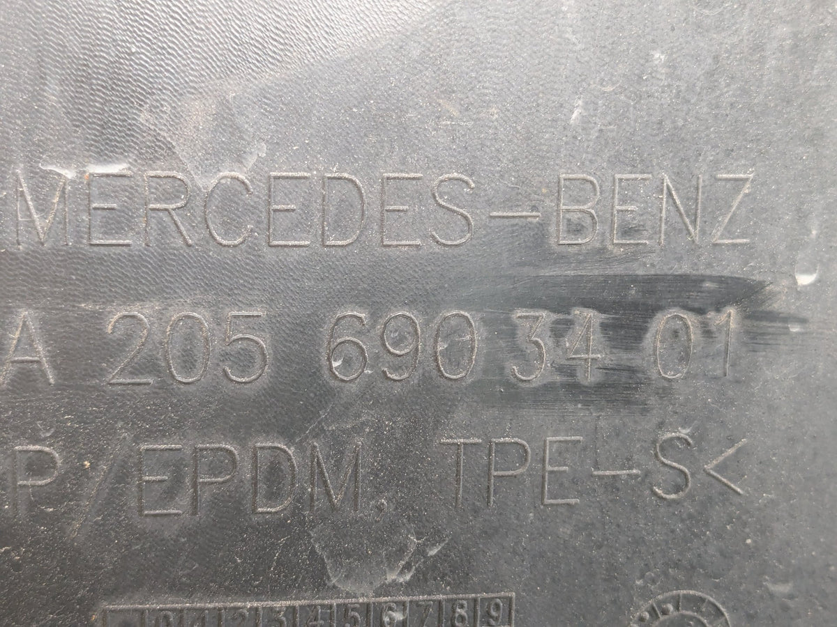 15-20 OEM Mercedes W205 Front Right Passenger Fender Liner Splash Shield SET