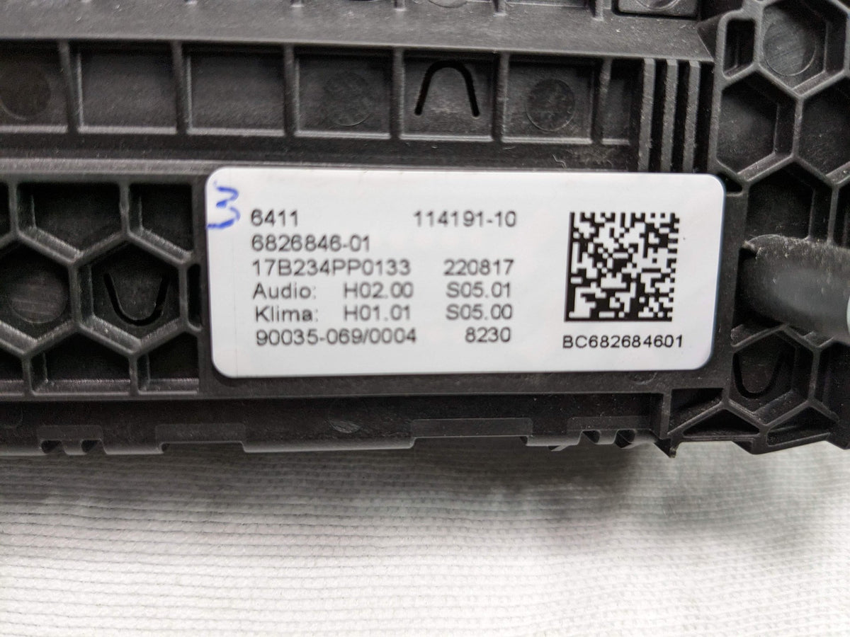 17-20 OEM BMW F90 M5 G30 AC Switch Heater Control Panel Radio Media Buttons