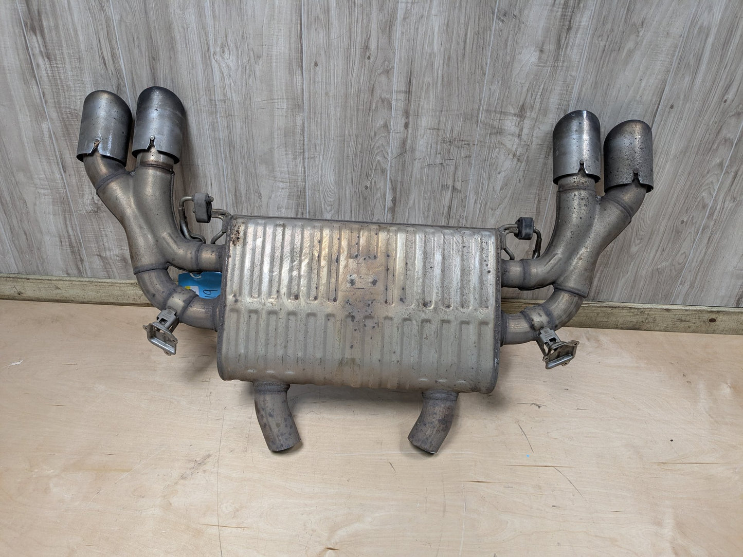 20-24 OEM BMW F97 X3M Engine S58T Rear Dual Exhaust Pipe Muffler