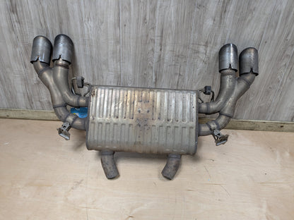 20-24 OEM BMW F97 X3M Engine S58T Rear Dual Exhaust Pipe Muffler