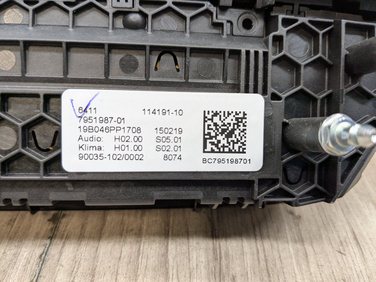 OEM BMW F97 G01 G02 X3 AC Heat Climate Control Panel Radio Media Button Switch