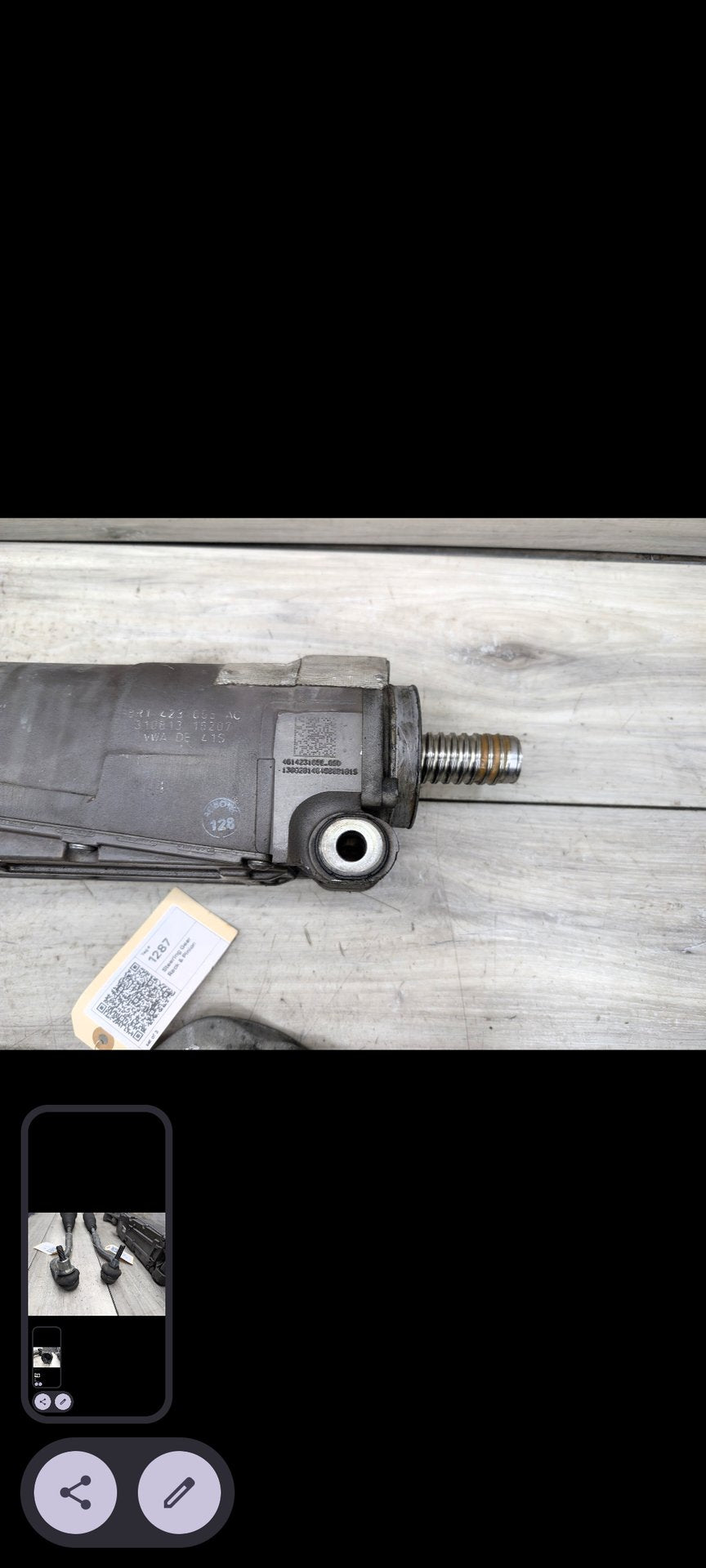 2009-2017 Audi Q5 8R Steering Gear Rack & Pinion 8R0909144F 13-17 Audi 8R Q5 SQ5 Electric Steering Rack & Pinion Assembly 8R1423055AC OEM